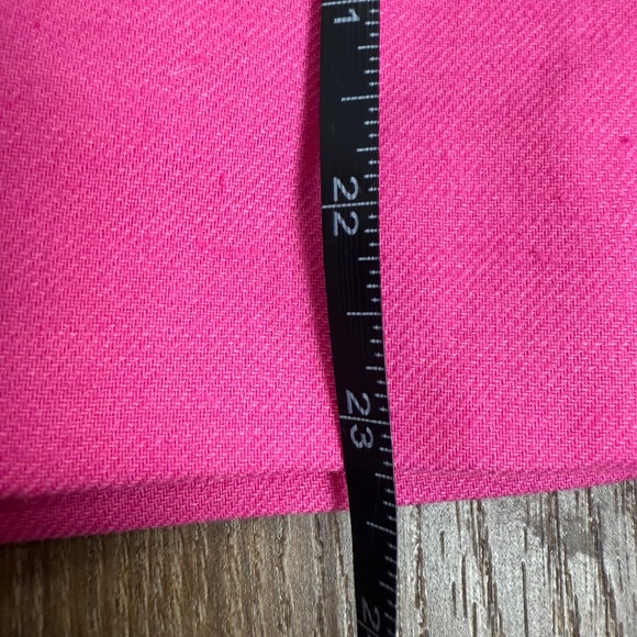 J. Crew Factory Linen Blend Broadway Blazer Bright Pink Sz 8 - Picture 7 of 12